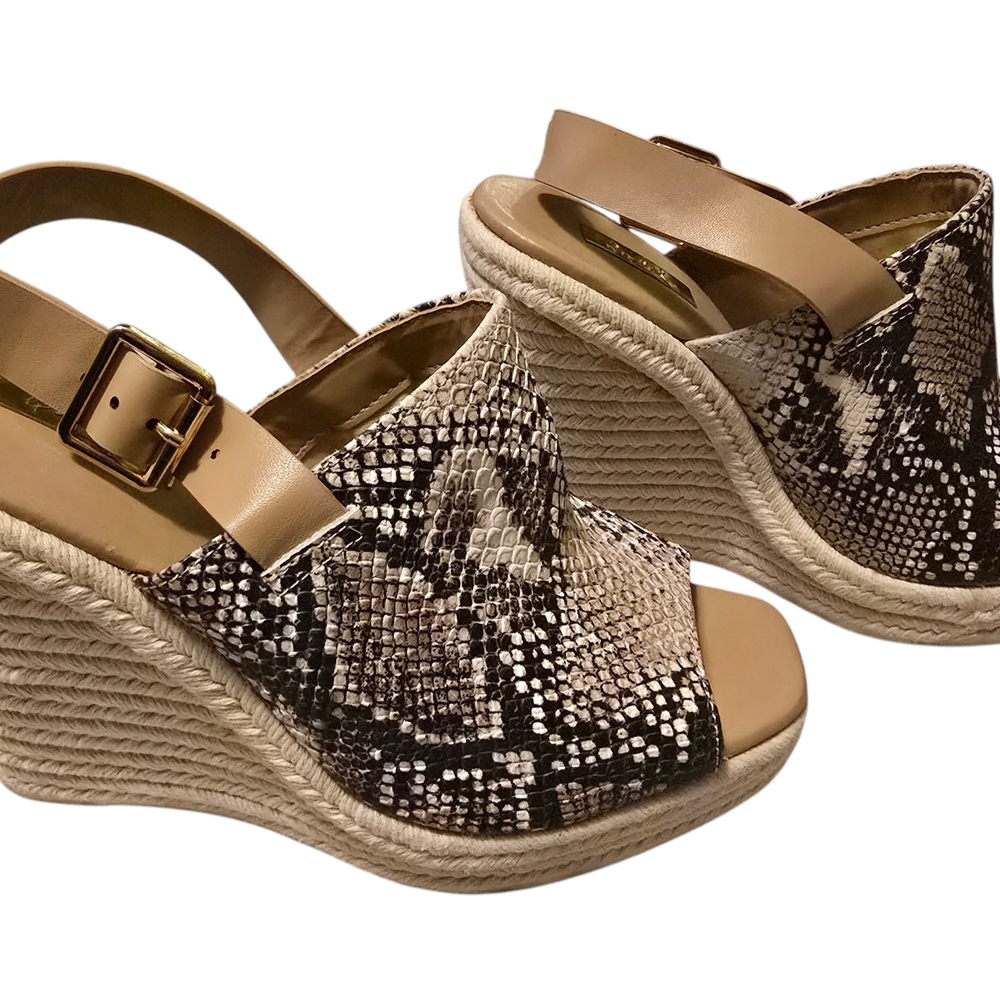 Women's Snakeskin Wedge Sandals
